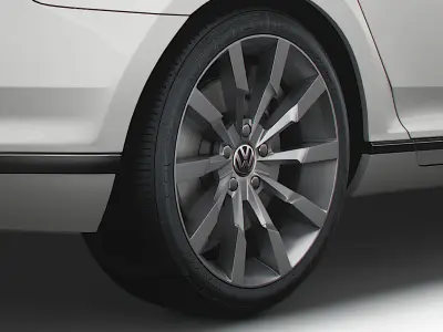 VW Passat Highline B8 2019 wheel 3D model