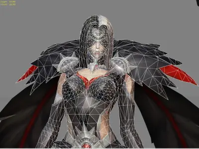 Phrasa Wings of Vengeance Low-poly 3D model