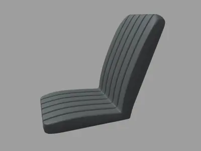 Car Seat 023 Low-poly 3D model