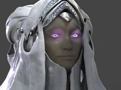 Ancient Alien Headdress 2 3D model