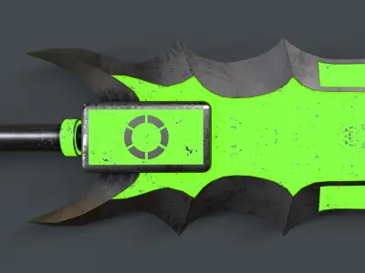 Sci-Fi Sword V4 - 04 Low-poly 3D model