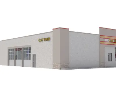 Retail-009-Auto Service 3D model
