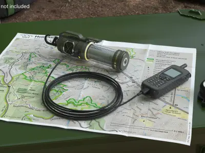 Satellite Phone Insect Repellent Lantern Olive 3D model