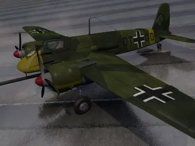 Henschel Hs-129 B-3 3D model