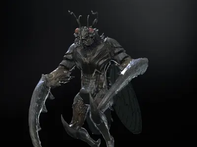 Insect Monster  Low-poly 3D model