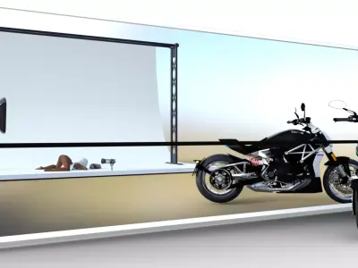 X-diavel motorcycle 3D model