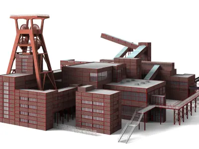 Zeche Zollverein complete 3D model