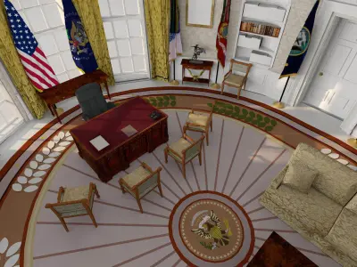 The Oval Office 3D model