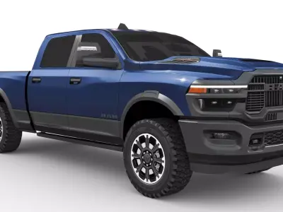 RAM Heavy Duty 2025 Low-poly 3D model