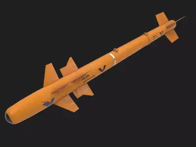 pl7 air to air missile Low-poly 3D model