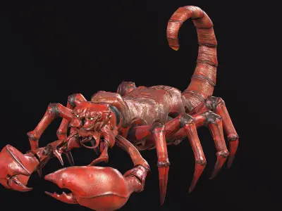 Low-poly model Scorpion Low-poly 3D model