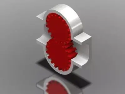 Vane pump Free 3D model