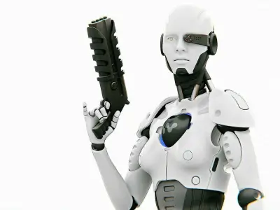 ANDROID OMEGA-B   RIGGED 3D model