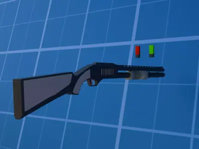 LOW POLY  weapon Low-poly 3D model
