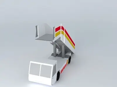 Iberia Airlines Airstairs Free 3D model