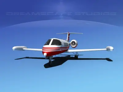 Gates Bombardier Learjet 35 V03 3D model