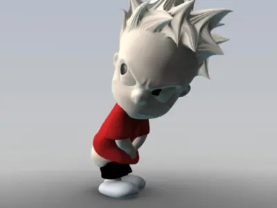 Calvin Peeing 3D model
