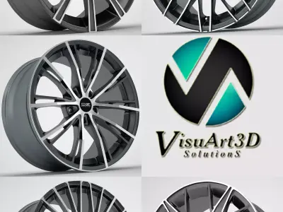 OZ rims collection 3D model
