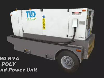 TLD 90 KVA GPU Low-poly 3D model