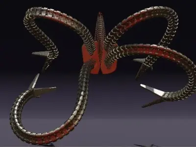 DOC OCK ARMS MADE IN BLENDER 3D model