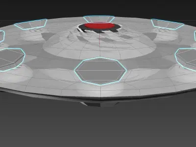 Double Inverted Coanda Craft - Concept 3D model