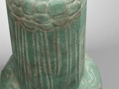 Old Vase Low-poly 3D model