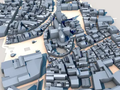 Cathedral of Our Lady Antwerp Belgium 3D model