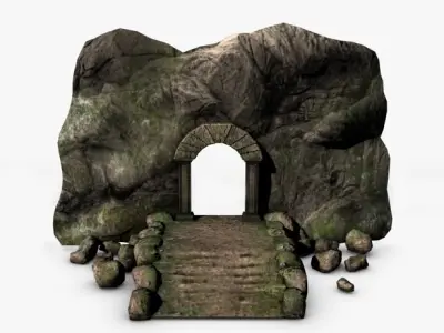 Ancient entrance 3D model