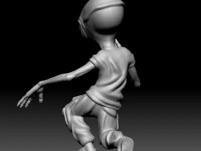Alien Statue - 0320 3D print model