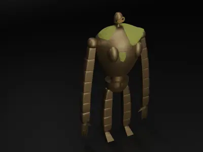 Castle in the sky robot 3D Model 3D model