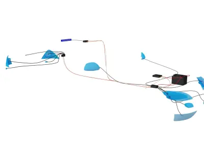 Wiring Inside a Car 3D model