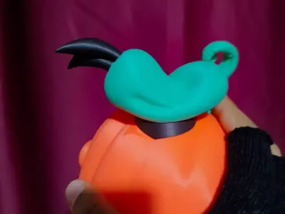 Donald Duck Carved Pumpkin Decor and Hollow 3MF MultiPart Model Free 3D print model