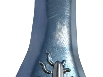 Scandinavian Style Sword Low-poly 3D model