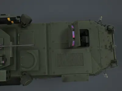 Stryker A1 IM-SHORAD Low-poly 3D model