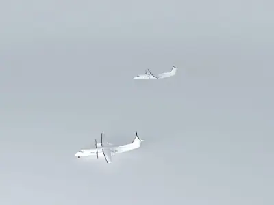 DeHavilland DHC-8-300/Dash-8 Template Free 3D model