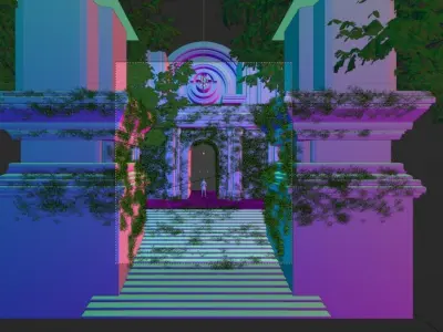 Ancient Temple 3D  environmet model 3D model