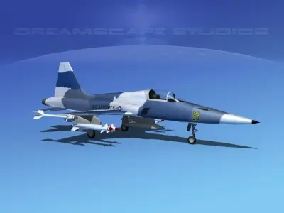 Northrop F-5E Tiger V03 USAF 3D model