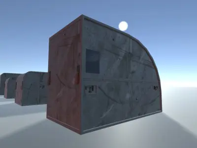 PBR Aircargo  Containers Low-poly 3D model