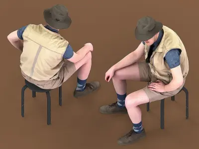 Boy scout 3D model