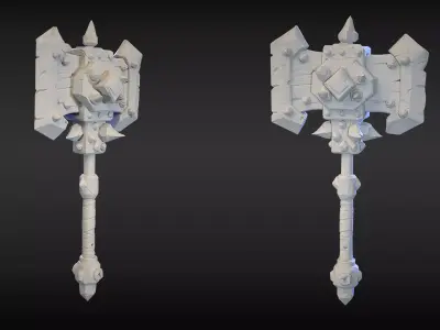 Stylized Axe 33 3D model