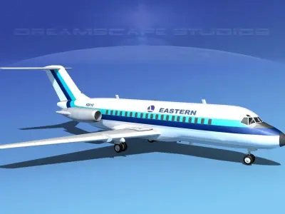 Douglas DC-9-20 Eastern Airlines 3D model
