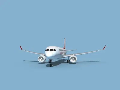 Airbus A220-300 Tour Northwest 3D model