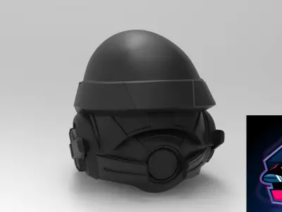 Mass Effect Ryder helmet ready to 3d printing 3D model