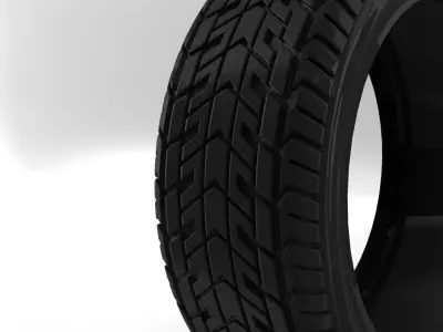 Car tire 3D model