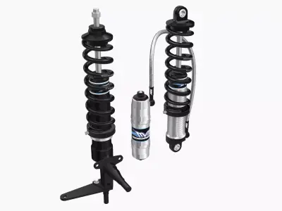 Menscer Motorsports Coilovers Low-poly 3D model