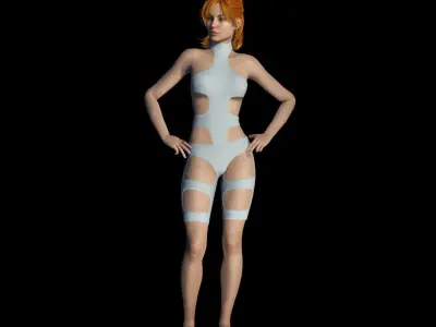 The Element Clothing Set Low-poly 3D model