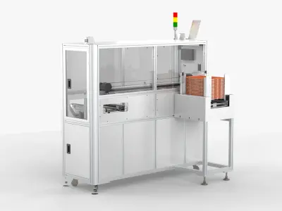 Automatic Tray Positioning and Recycling Machine 3D model