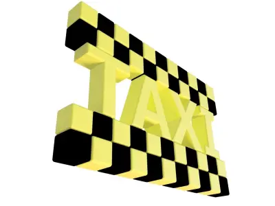 TAXI ICON 3D print model
