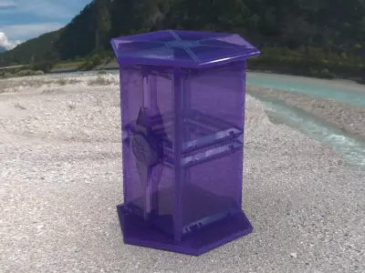 Artifact box with Star Wars Fighter ship as a storage container 3D print model