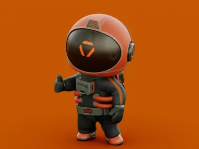 SPACE MAN-01 RIGGED 3D model